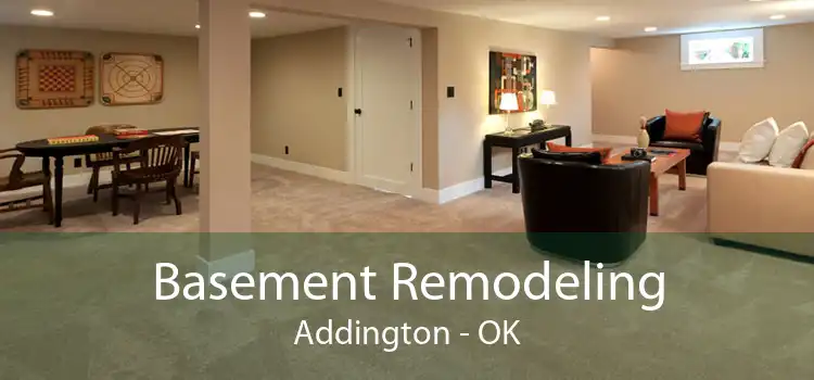 Basement Remodeling Addington - OK