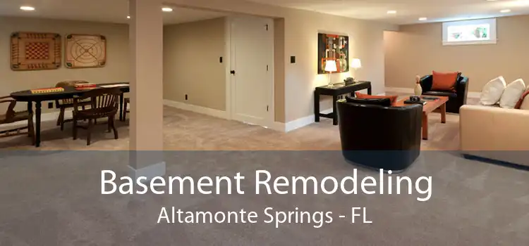 Basement Remodeling Altamonte Springs - FL