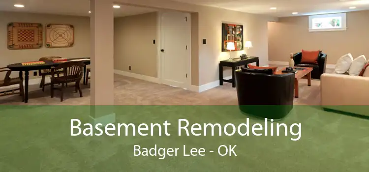 Basement Remodeling Badger Lee - OK