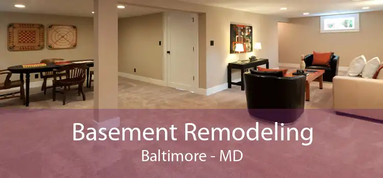 Basement Remodeling Baltimore - MD