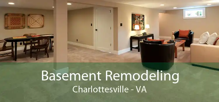 Basement Remodeling Charlottesville - VA