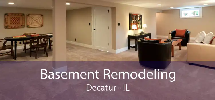 Basement Remodeling Decatur - IL