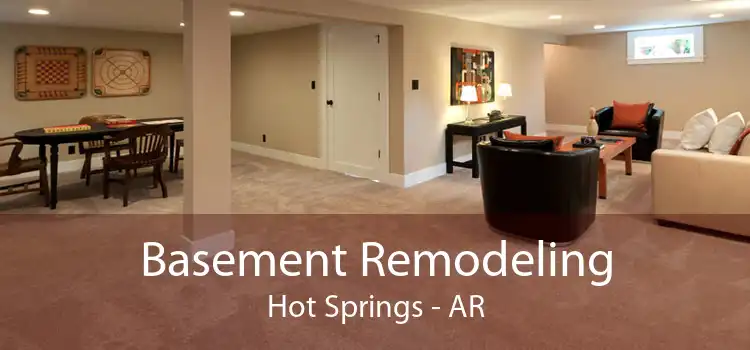 Basement Remodeling Hot Springs - AR