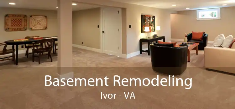 Basement Remodeling Ivor - VA
